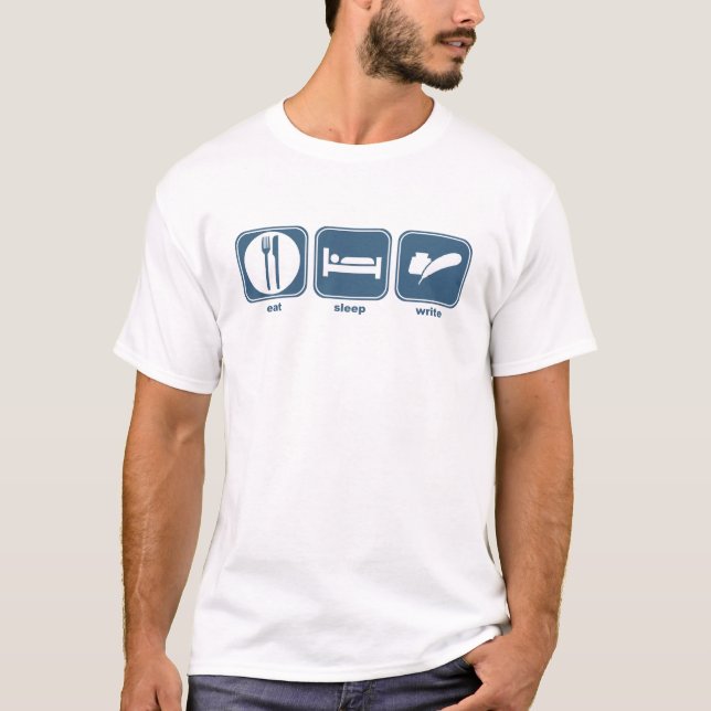 Camiseta coma o sono escrevem (Frente)