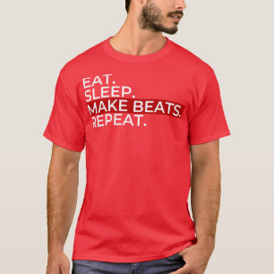 Camiseta Coma o sono Faça batimentos