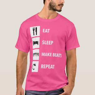 Camiseta Coma O Sono Faça O Beats Repetir A Produtora Music