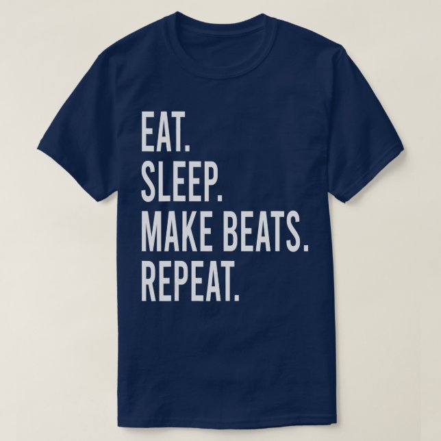 Camiseta Coma O Sono Faça O Beats Repetir O Presente De Mús (Frente do Design)
