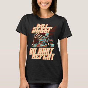 Camiseta Coma o sono, faça o Kart, repita, faça o Kart Raci