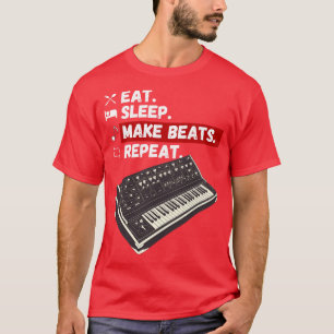 Camiseta Coma o sono Faça os batimentos repetirem