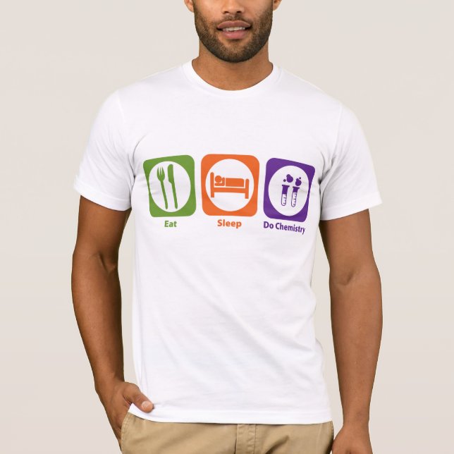 Camiseta Coma o sono fazem a química (Frente)