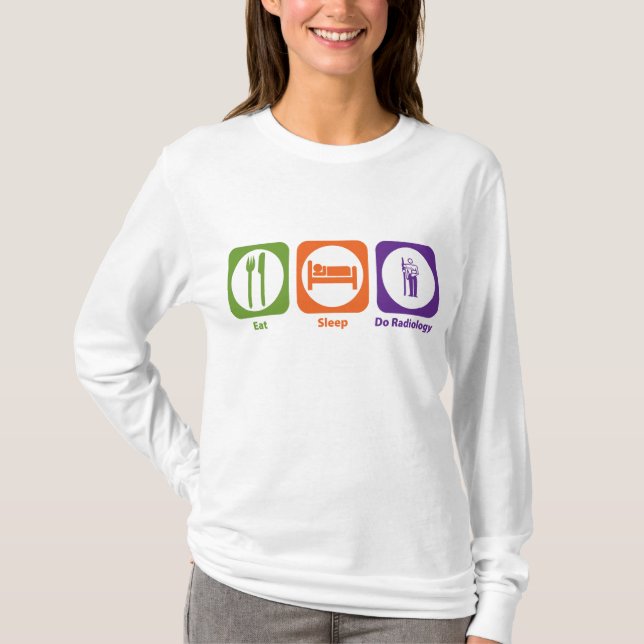 Camiseta Coma o sono fazem a radiologia (Frente)