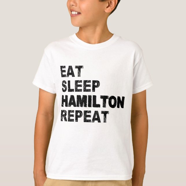 Camiseta Coma o sono Hamilton Repetir (Frente)