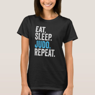 Camiseta Coma o sono Judo Repete Vintage Engraçado Judo Lov