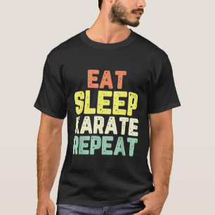 Camiseta Coma o sono Karate Repetir Retrô Legal de Frio En