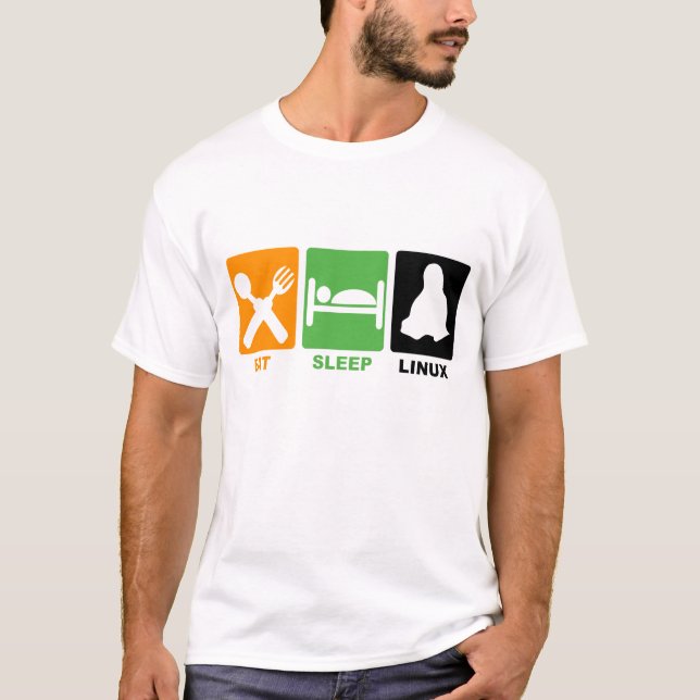 CAMISETA COMA O SONO LINUX (Frente)