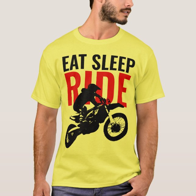 Camiseta Coma o sono Motocross Motocross Pop Art (Frente)