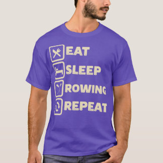 Camiseta Coma o sono Removendo Repetir Engraçado Pontoonand