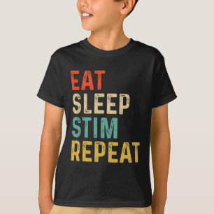 Camiseta Coma o sono Repetir Autismo Crianças de Consciênci