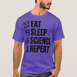 Camiseta Coma o Sono Repetir o Prêmio de Ciência do DNA Des
