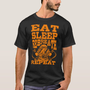 Camiseta Coma o sono Repetir os drivers técnicos Rebreathe