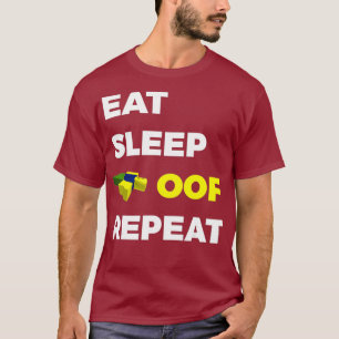 Camiseta Coma o sono Repita o som da morte Gaming Engraçad