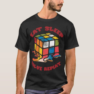 Camiseta Coma o sono Resolva o Repetimento Solver Quebra-ca