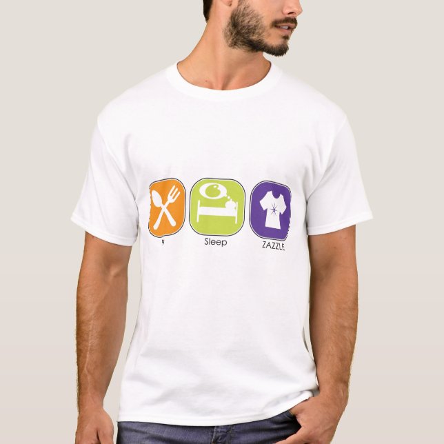 Camiseta Coma o sono Zazzle (Frente)