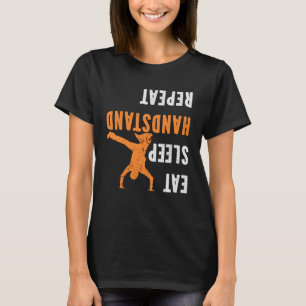 Camiseta Coma o suporte de latência Repetir a ginástica do 