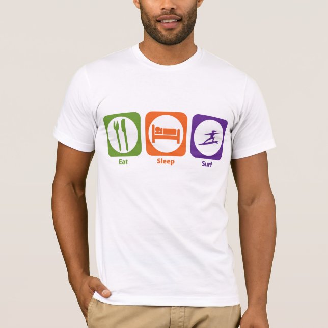 Camiseta Coma o surf do sono (Frente)