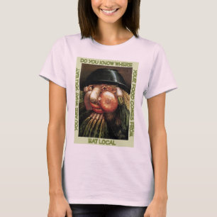 Camiseta Coma o T orgânico local