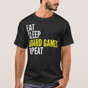 Camiseta Coma o t-shirt da repetição dos jogos de mesa do