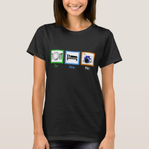 Camiseta Coma o t-shirt dos cilindros do jogo do sono