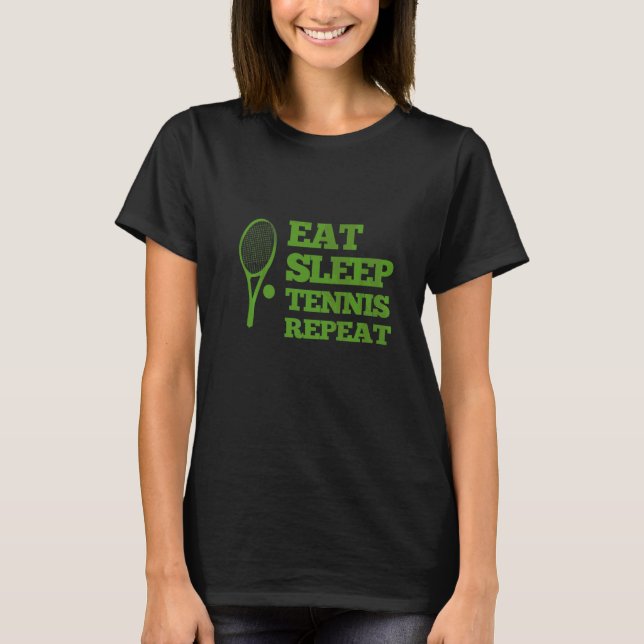 Camiseta Coma O Tênis De Sono E Repita (Frente)