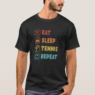 Camiseta Coma o tenni profissional do reprodutor de Tênis d