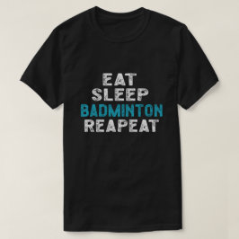 Camiseta Coma o tostão do jogador repetitivo do Badminton d