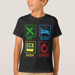 Camiseta Coma O Travamento Do Sono Repetir A Geometria Do J