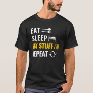 Camiseta Coma o Utilitário de correção de travamento Repeti