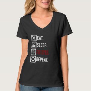 Camiseta Coma Olhos Oftalmologistas Opticista Contac