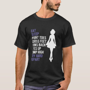 Camiseta Coma Os Dedos Do Ponto De Sono Cruzem Os Braços De