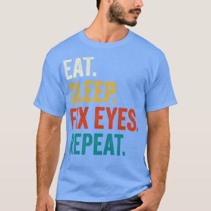 Camiseta Coma os olhos de correção de repouso