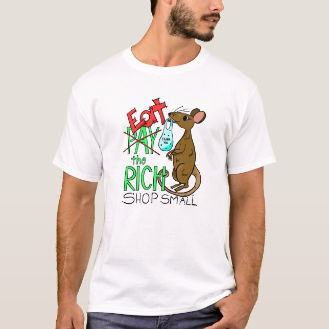 Camiseta Coma os Ricos - Compre de Pequenos (Frente)