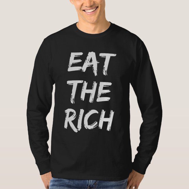 Camiseta Coma os ricos - socialista (Frente)