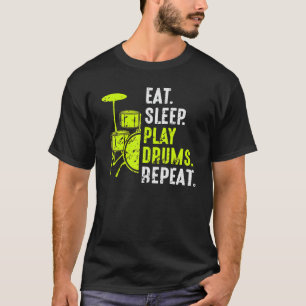 Camiseta Coma Os Tambores De Reprodução De Reprodução De Dr
