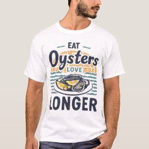 Camiseta Coma Ostras, Amor Mais Longo - Vintage Seafood Tee