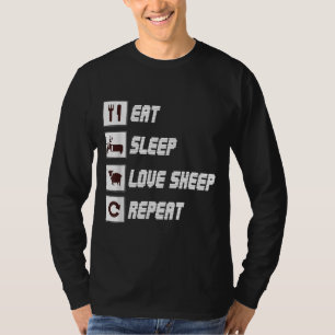 Camiseta Coma ovelha adormecida   Presente de citação eng