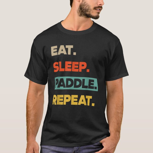 Camiseta Coma Paddle Repetit Enny Canoe Kayak (Frente)
