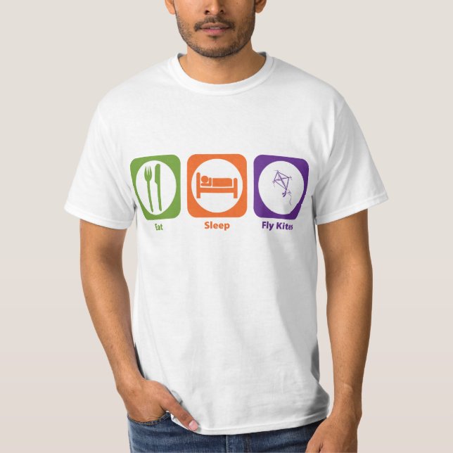 Camiseta Coma papagaios da mosca do sono (Frente)