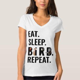 Camiseta Coma pássaro adormecido Repetir Bela-de-Birder-Fei