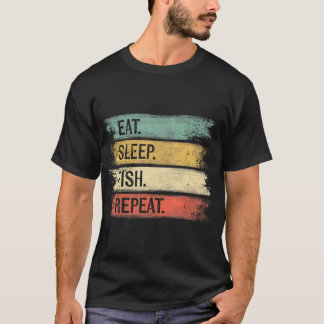 Camiseta Coma Peixe Dormido Repete Pescaria Engraçada