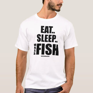 Camiseta Coma peixes do baixo do sono