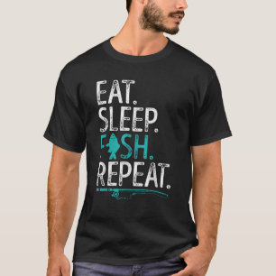 Camiseta Coma Peixes Do Sono Repetem Homens Mulheres Crianç