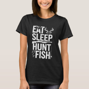 Camiseta Coma Pescaria Caça Peixe Fã de Pesca Pescador Caça