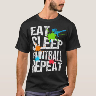 Camiseta Coma Pinta Paintball Repita Fim de Semana Ação