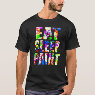 Camiseta Coma Pintor De Pintura Do Sono Professor Mu