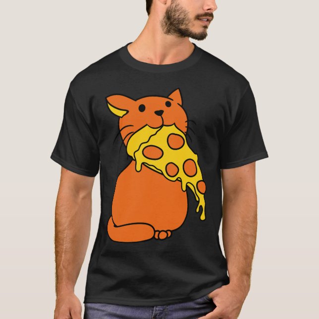 Camiseta coma pizza faminta salame coma chef caminhão b (Frente)