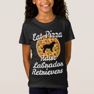 Camiseta Coma Pizza Raise Labrador Retrievers