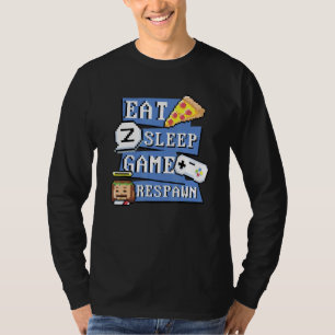 Camiseta Coma Pizza Sono Jogo Reparado Para Videos games